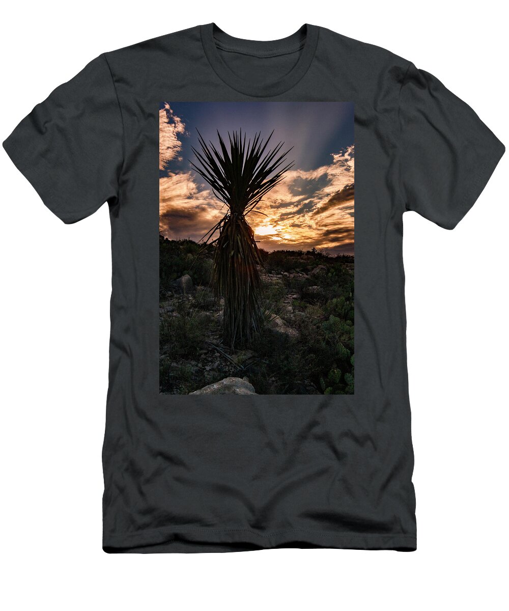 Photo T-Shirt featuring the photograph West Texas sunset by Jason Hughes