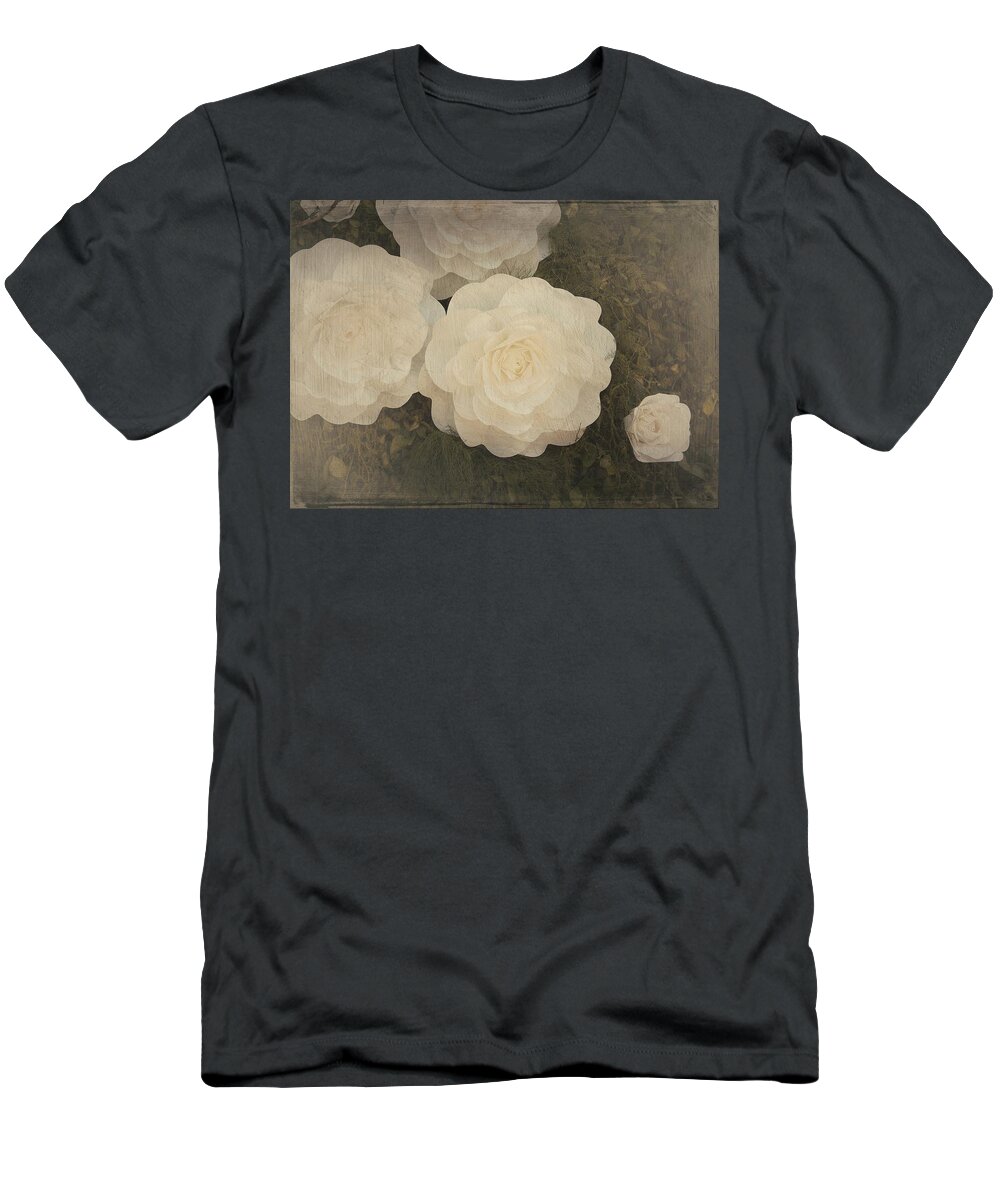 Outdoors T-Shirt featuring the photograph White Roses by Silvia Marcoschamer