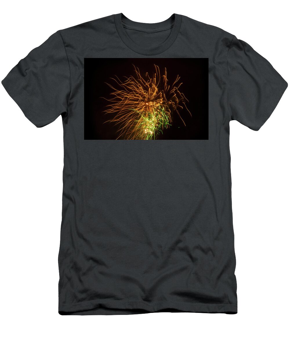 Fireworks T-Shirt featuring the photograph Wild and Free by Bonnie Follett