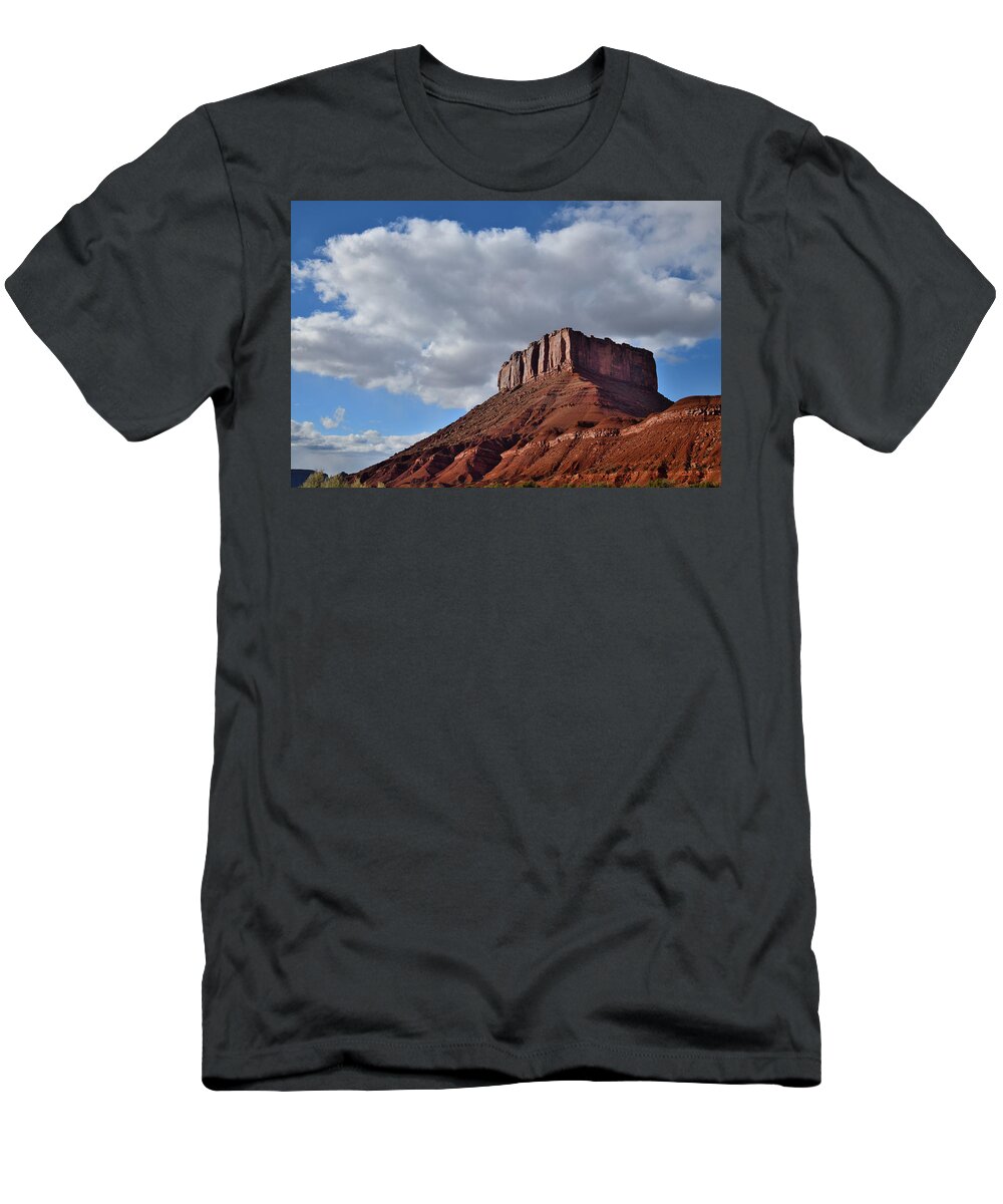 Castle Valley T-Shirt featuring the photograph Wild Horse Butte in Castle Valley in Utah by Ray Mathis