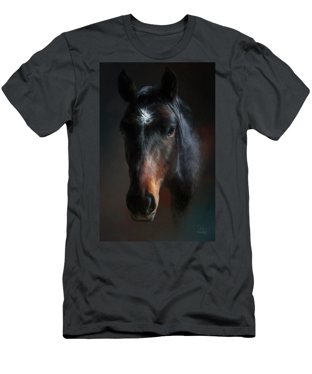 Colorado T-Shirt featuring the photograph Wild Mustang II by Debra Boucher