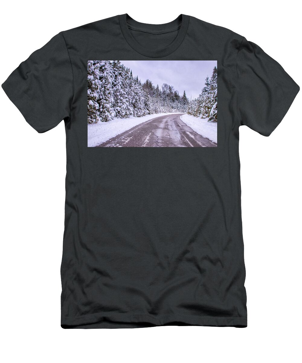 Snow T-Shirt featuring the photograph Winter by Dana Foreman