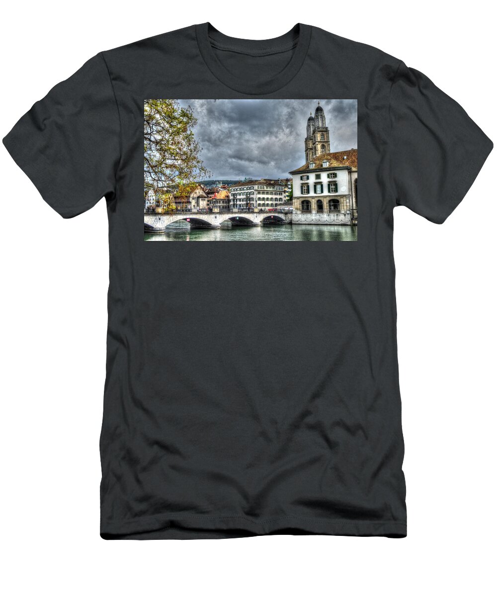 Zurich T-Shirt featuring the photograph Zurich Switzerland by Bill Hamilton