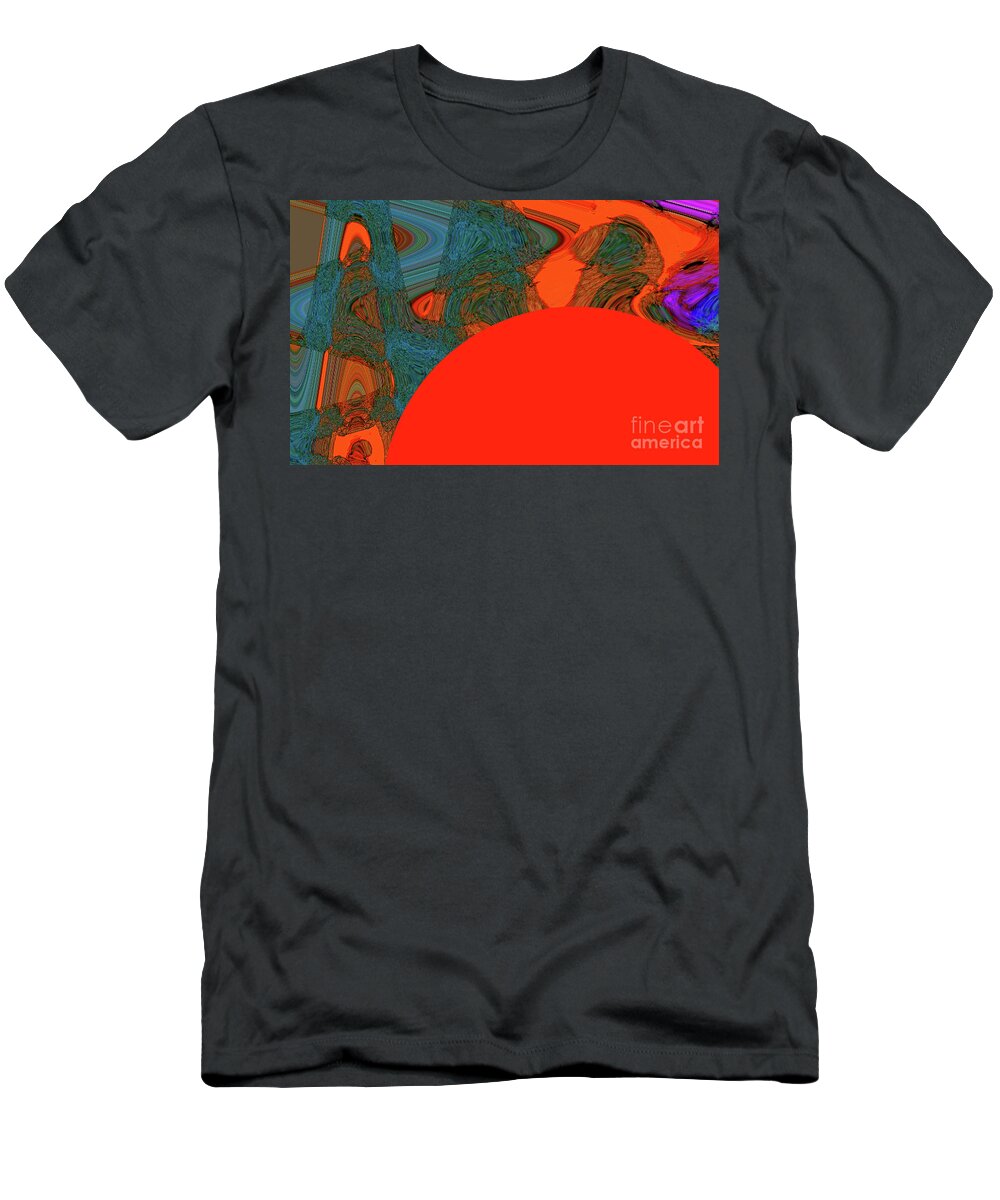 Walter Paul Bebirian: The Bebirian Art Collection T-Shirt featuring the digital art 10-29-2009lab by Walter Paul Bebirian