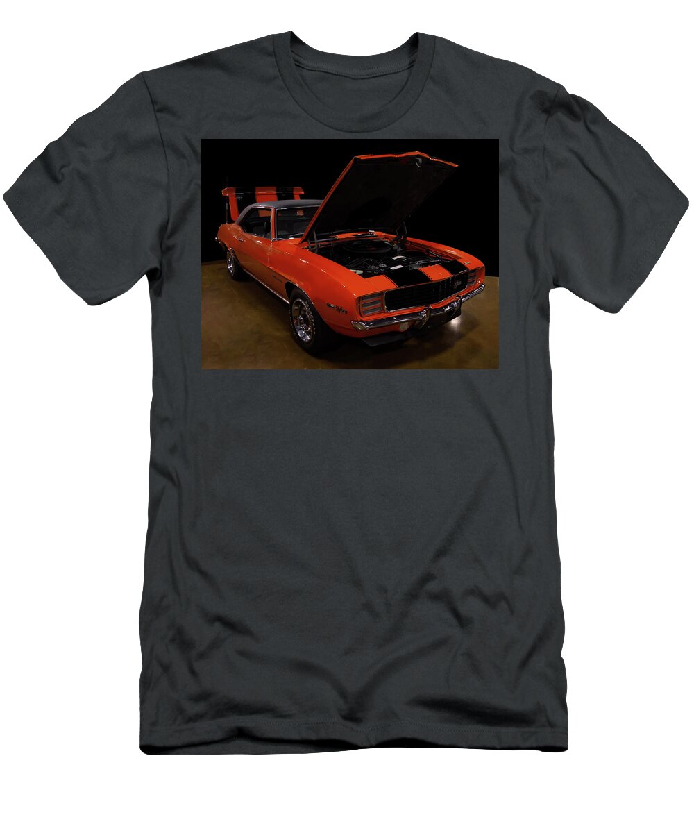 1969 Chevy Camaro Rs Z28 T-Shirt featuring the photograph 1969 Chevy Camaro RS z28 by Flees Photos