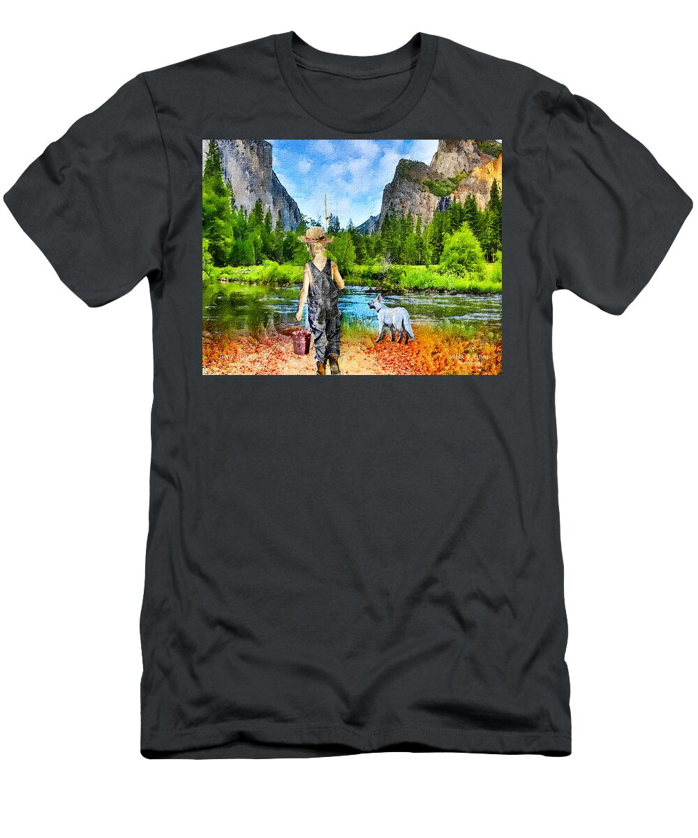 Boy T-Shirt featuring the digital art Artist by Mark Allen