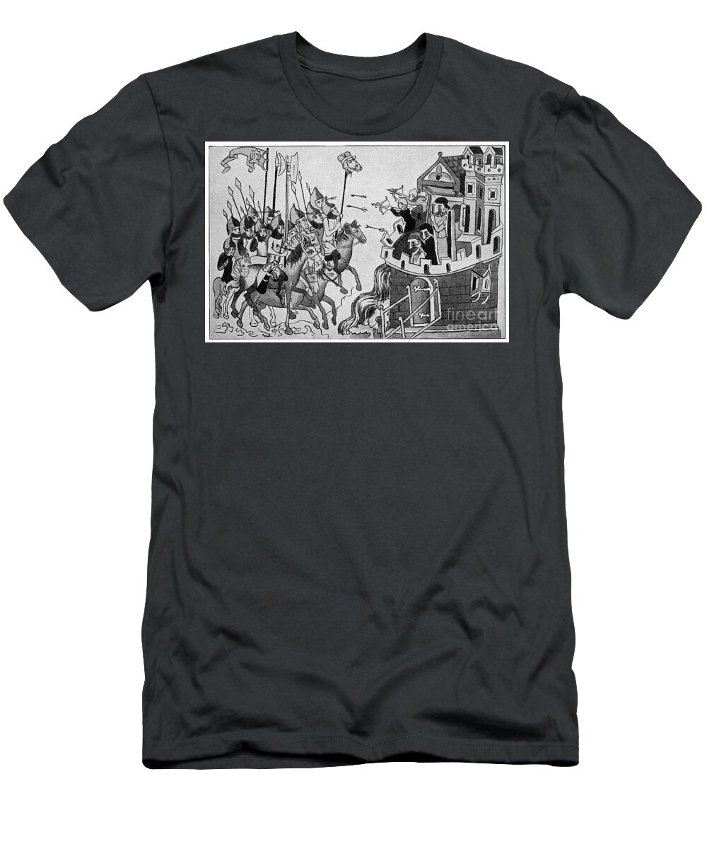 1241 T-Shirt featuring the drawing Battle Of Legnica, 1241 #1 by Granger