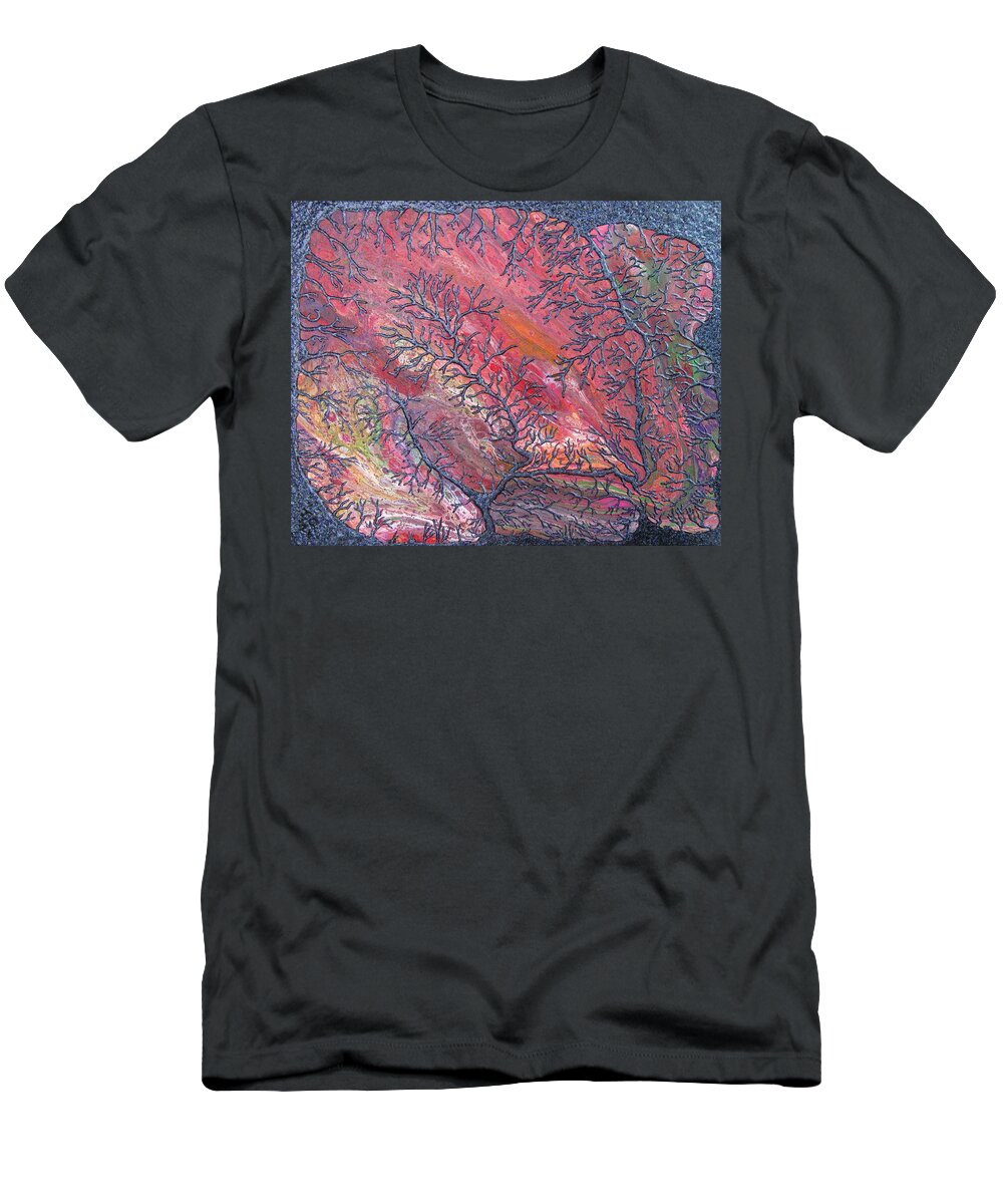 Healing Art T-Shirt featuring the painting Beauty From Pain #1 by Tammy Oliver