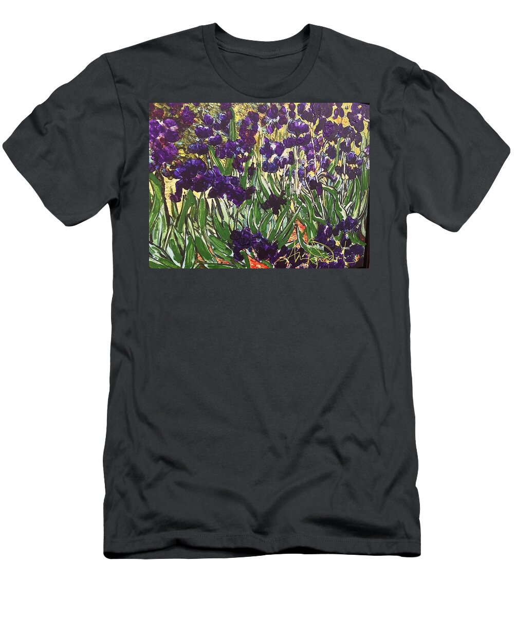  T-Shirt featuring the mixed media Blue and Green by Angie ONeal