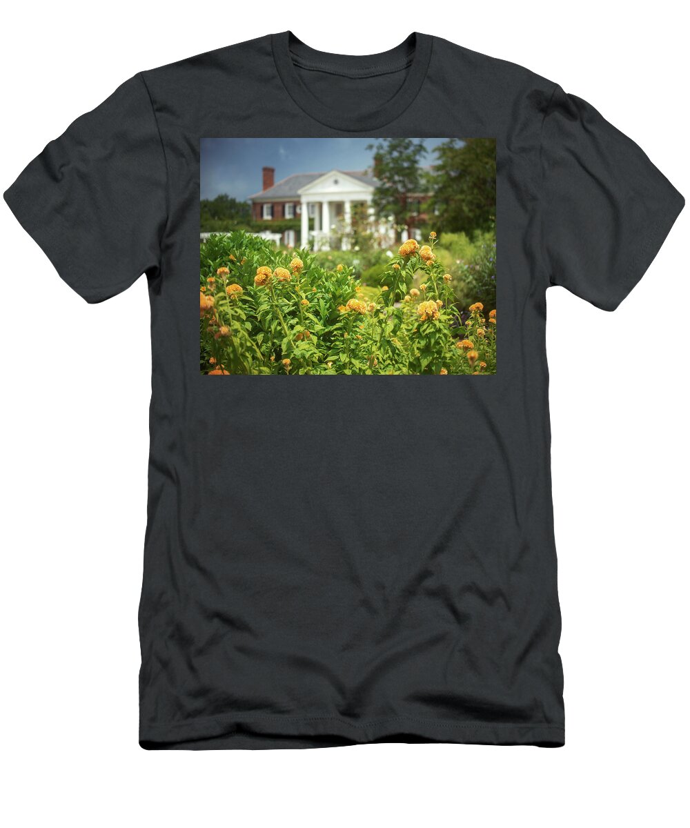 Flowers T-Shirt featuring the photograph Boone Hall Plantation #3 by Ray Devlin