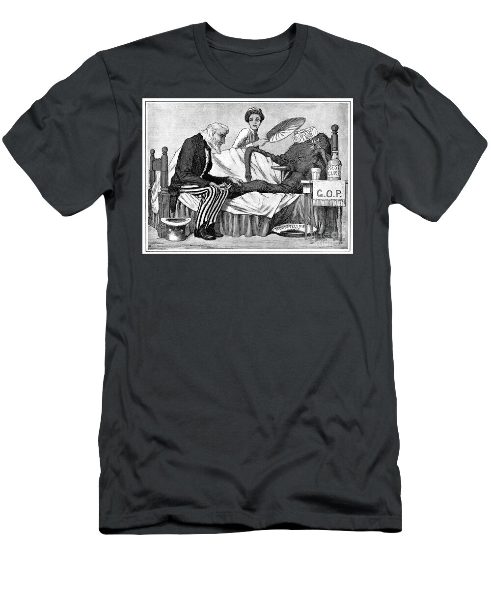 1912 T-Shirt featuring the drawing Cartoon - Republican Party #1 by Granger