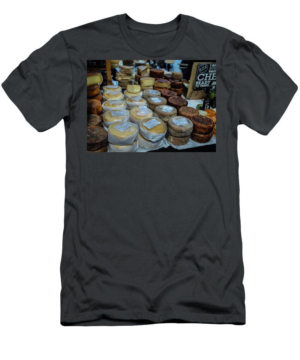 Cheese T-Shirt featuring the photograph Cheese Market by William Dougherty