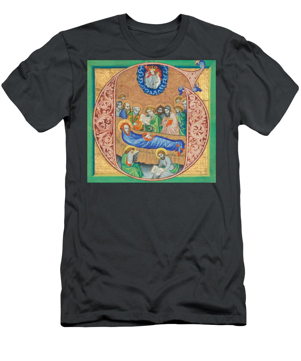 Attributed To Joshua Master T-Shirt featuring the painting Death of the Virgin by Attributed to Joshua Master
