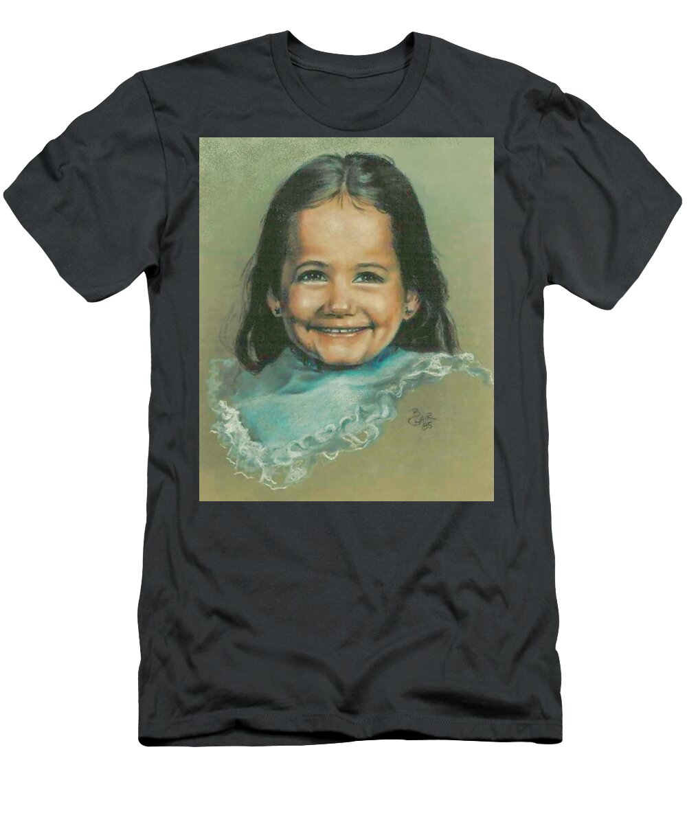 Child T-Shirt featuring the pastel Dog's Baby Girl by Barbara Keith
