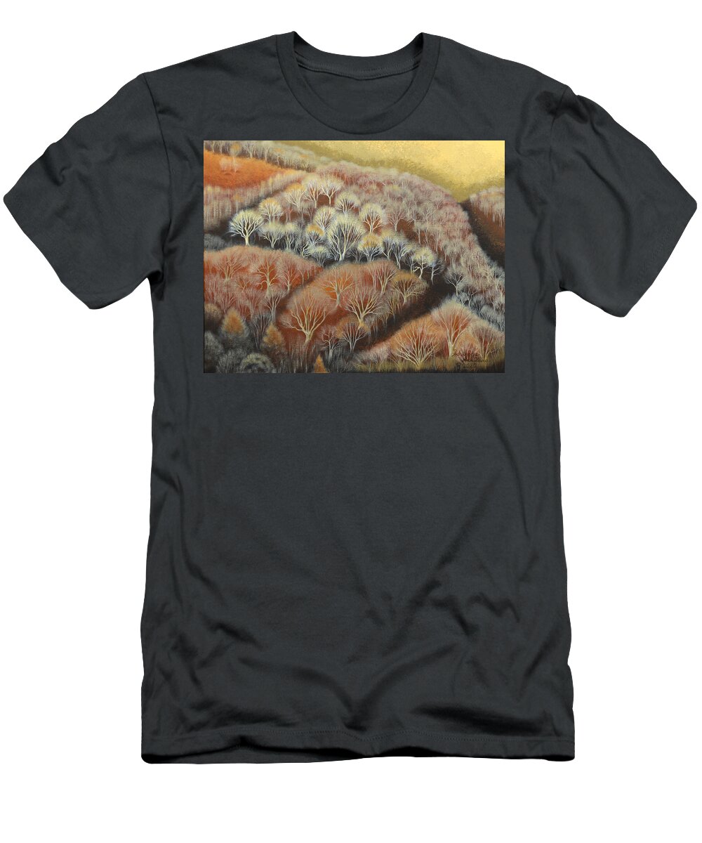  T-Shirt featuring the painting Fall Tapestry by Adrienne Dye
