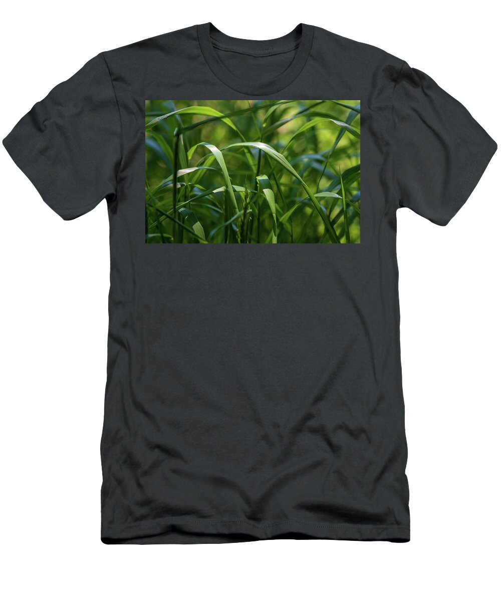 Grass T-Shirt featuring the photograph Green Grass Field #1 by Amelia Pearn