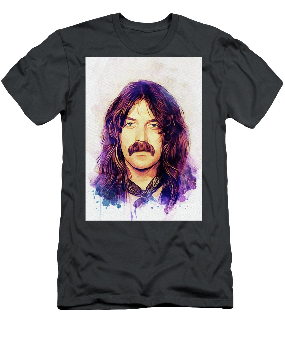 Jon T-Shirt featuring the painting Jon Lord, Music Legend #1 by Esoterica Art Agency