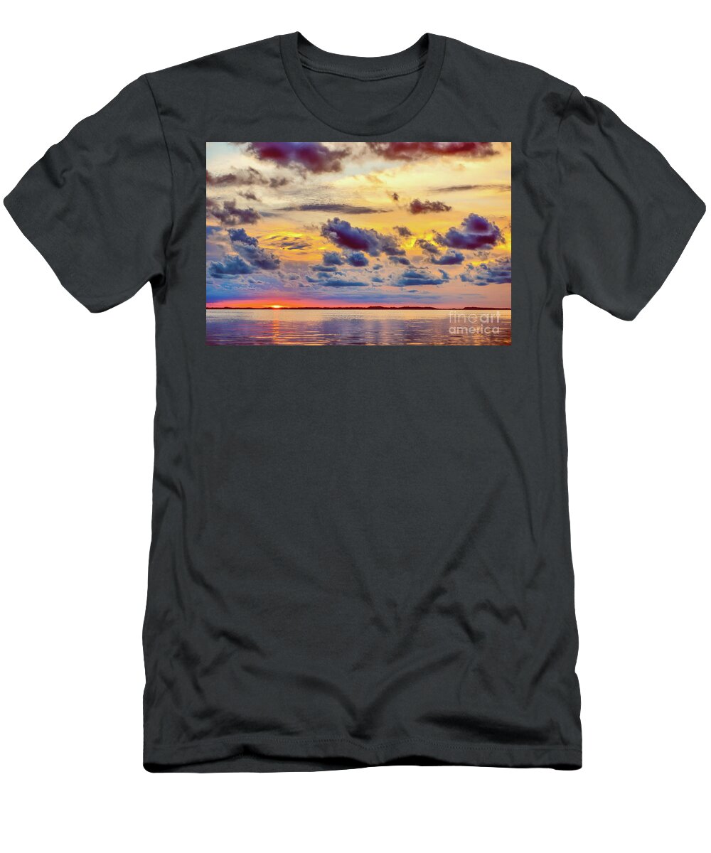 Florida Keys T-Shirt featuring the photograph Key Largo Florida Sunset #1 by Olga Hamilton