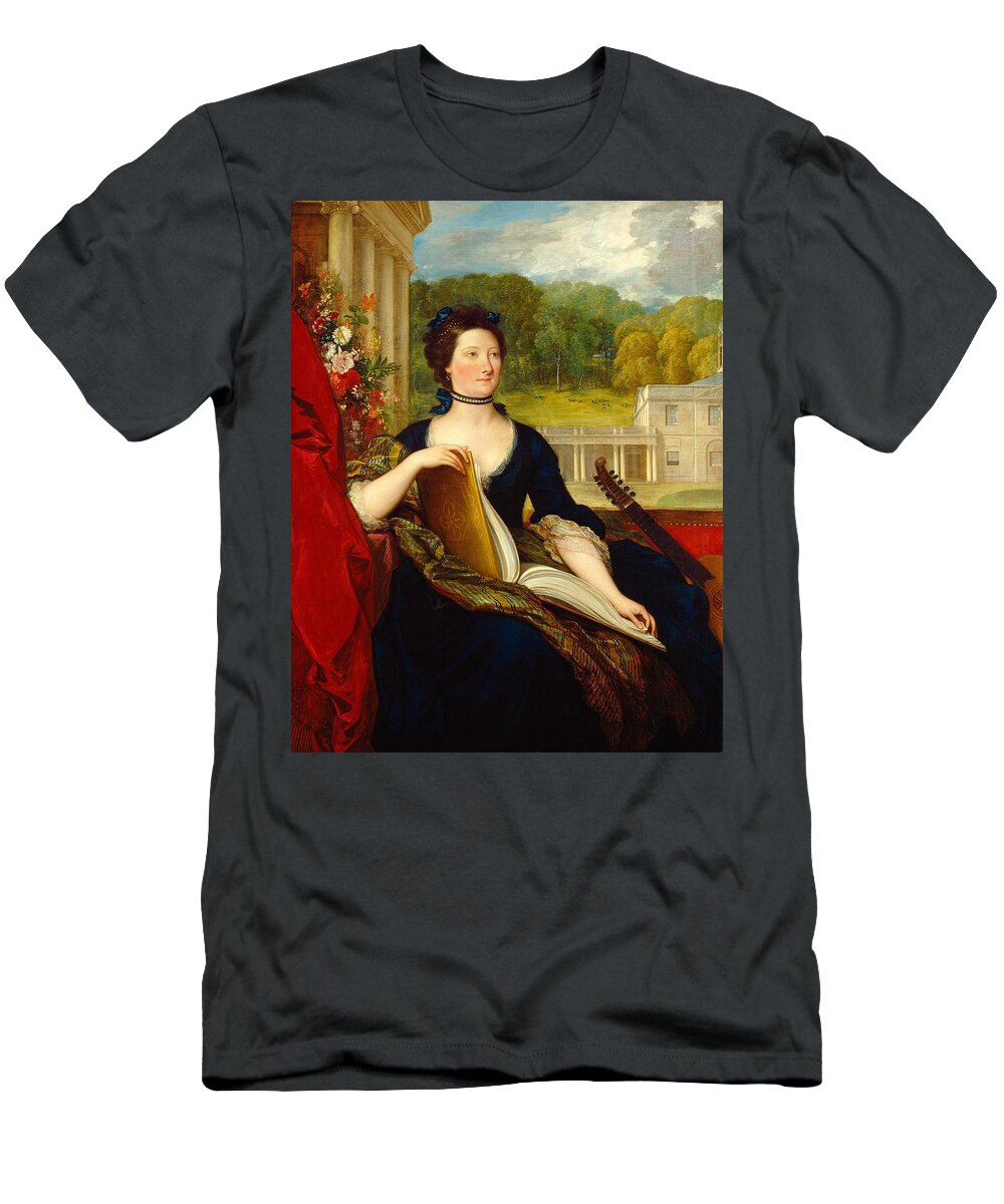 Benjamin West T-Shirt featuring the painting Maria Hamilton Beckford, Mrs. William Beckford #2 by Benjamin West