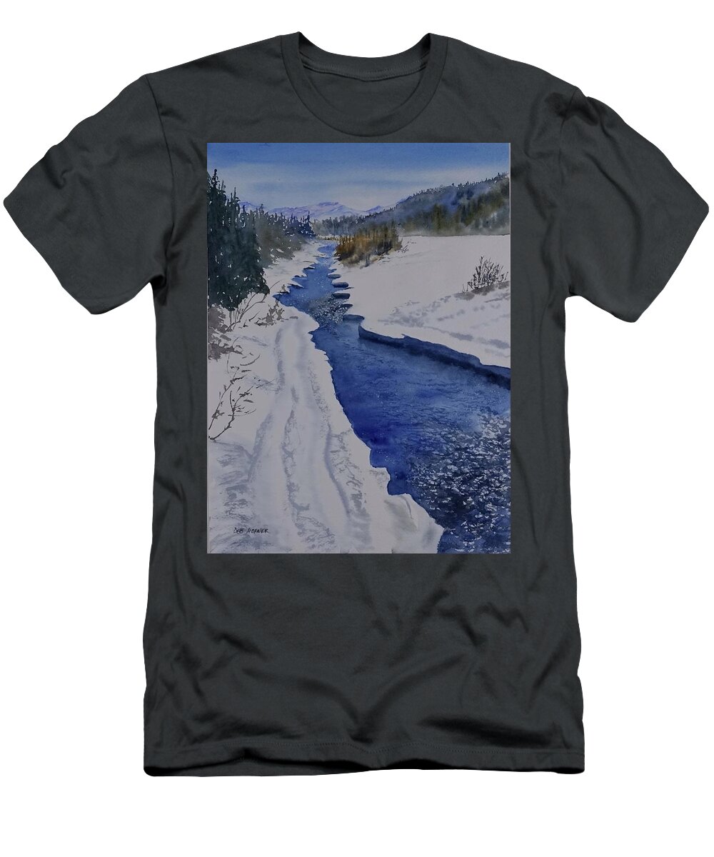 Landscape T-Shirt featuring the painting May Day in Denali #1 by Deborah Horner