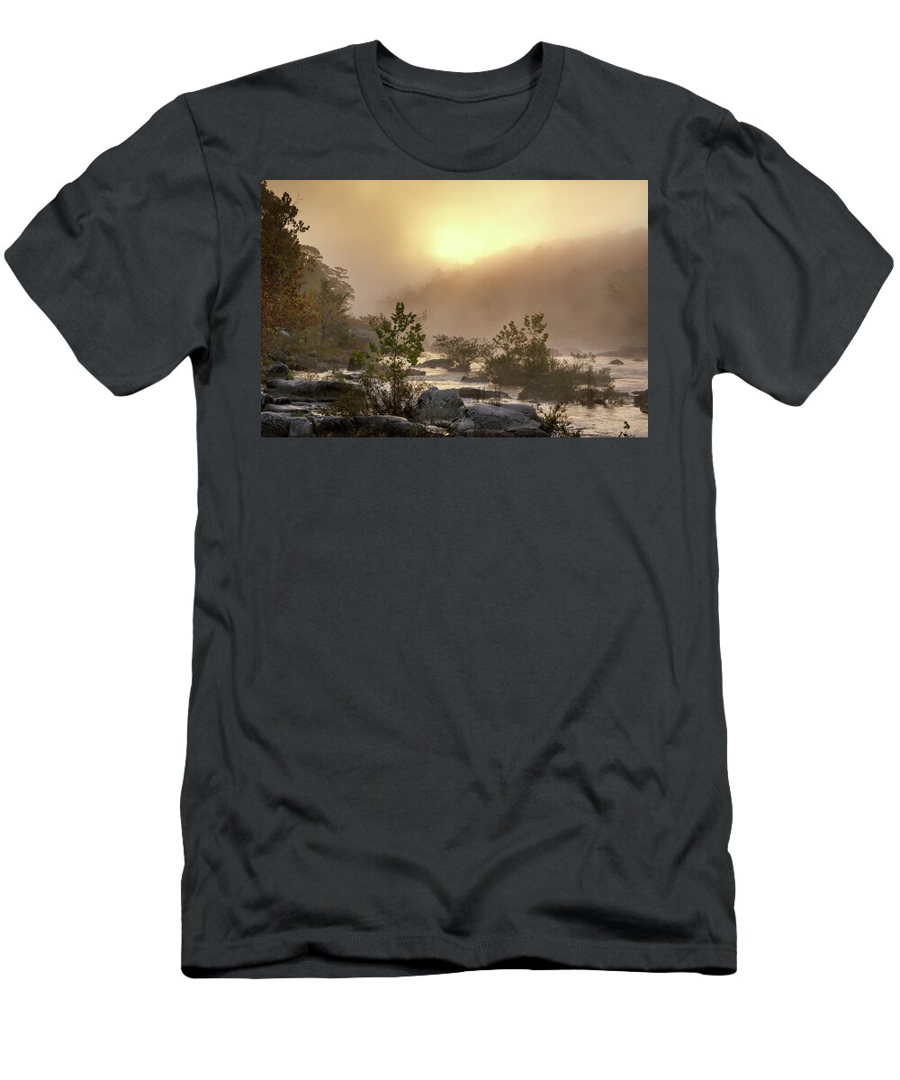 Sunrise T-Shirt featuring the photograph Millstream Gardens Conservation Area #1 by Robert Charity