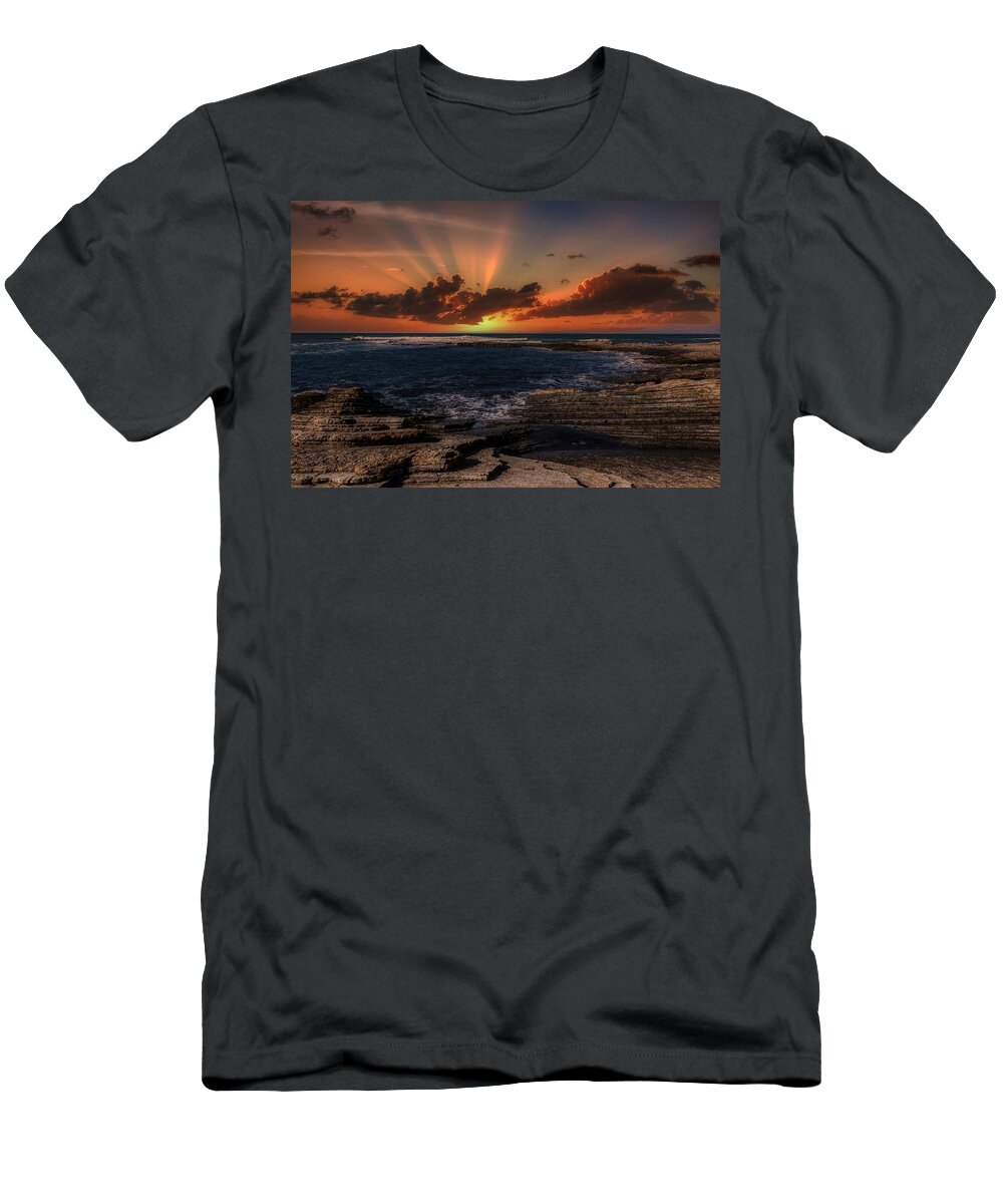 Morro Bay T-Shirt featuring the photograph Morro Bay Sunrise #1 by Mountain Dreams