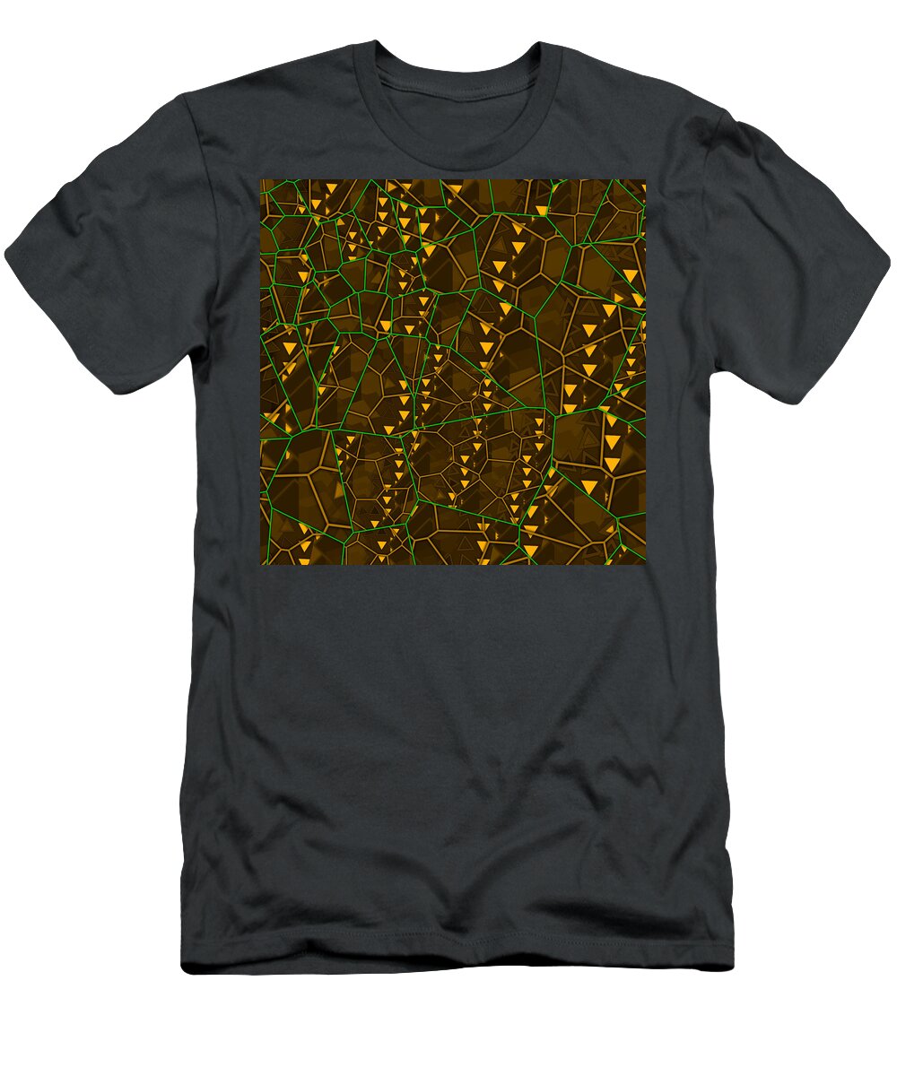 Abstract T-Shirt featuring the digital art Pattern 11 #1 by Marko Sabotin