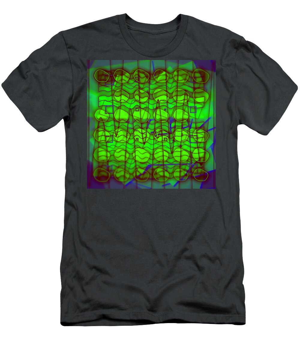 Abstract T-Shirt featuring the digital art Pattern 25 by Marko Sabotin