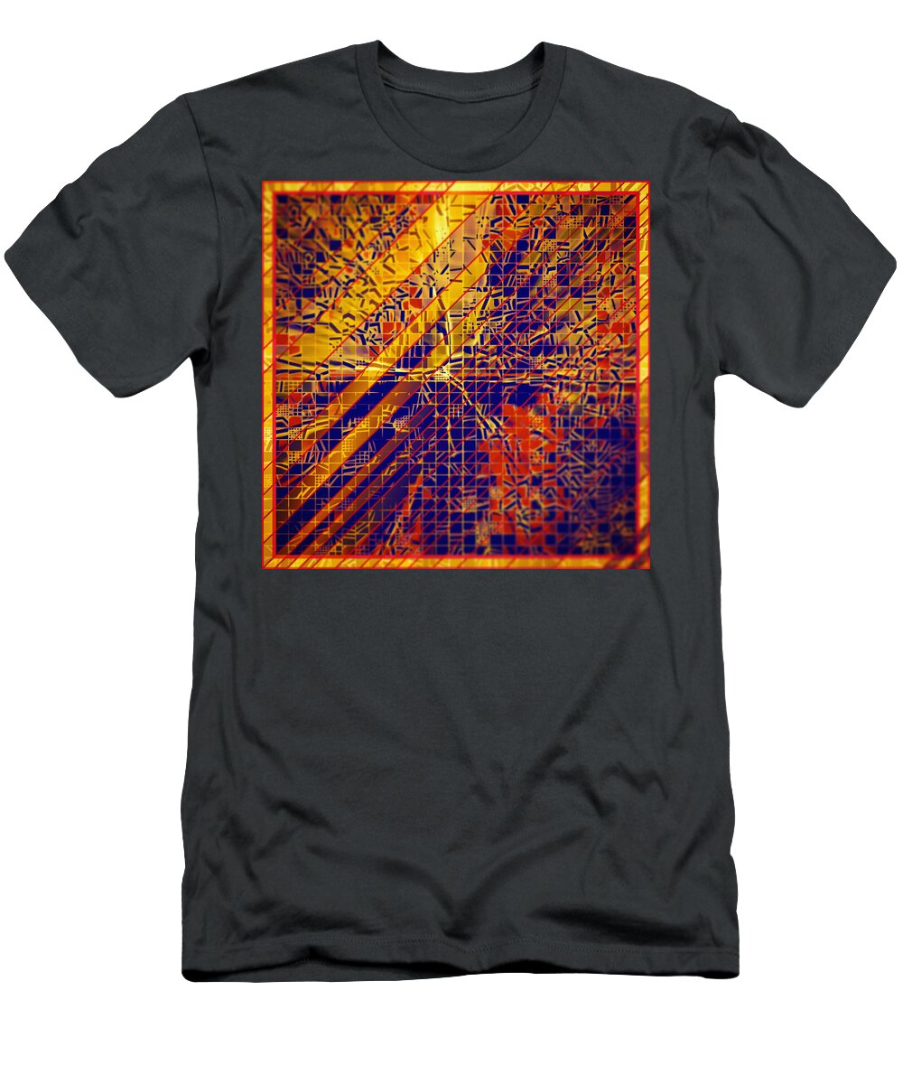 Abstract T-Shirt featuring the digital art Pattern 36 #1 by Marko Sabotin