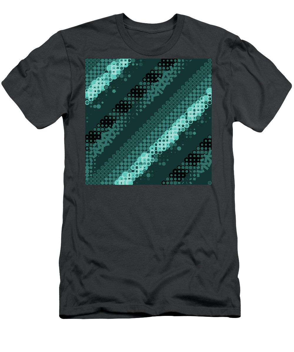 Abstract T-Shirt featuring the digital art Pattern 42 by Marko Sabotin