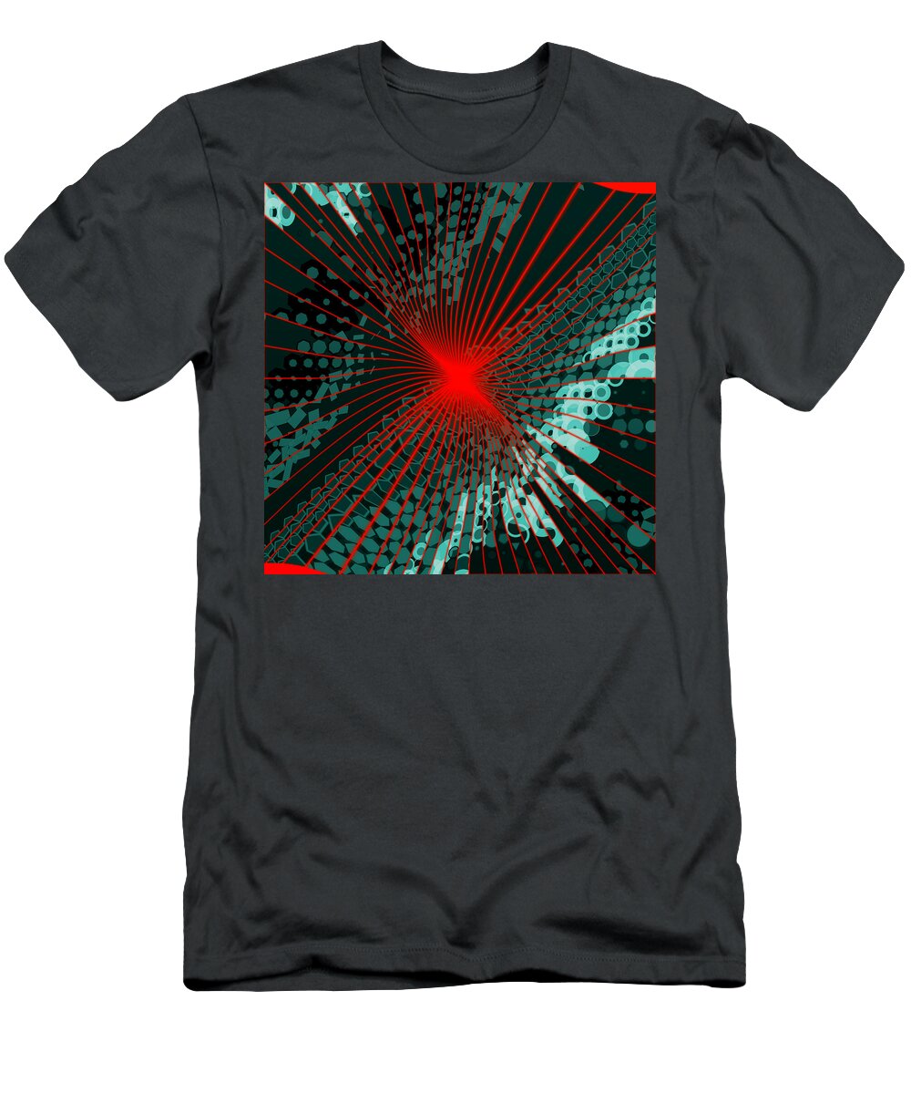 Abstract T-Shirt featuring the digital art Pattern 43 by Marko Sabotin