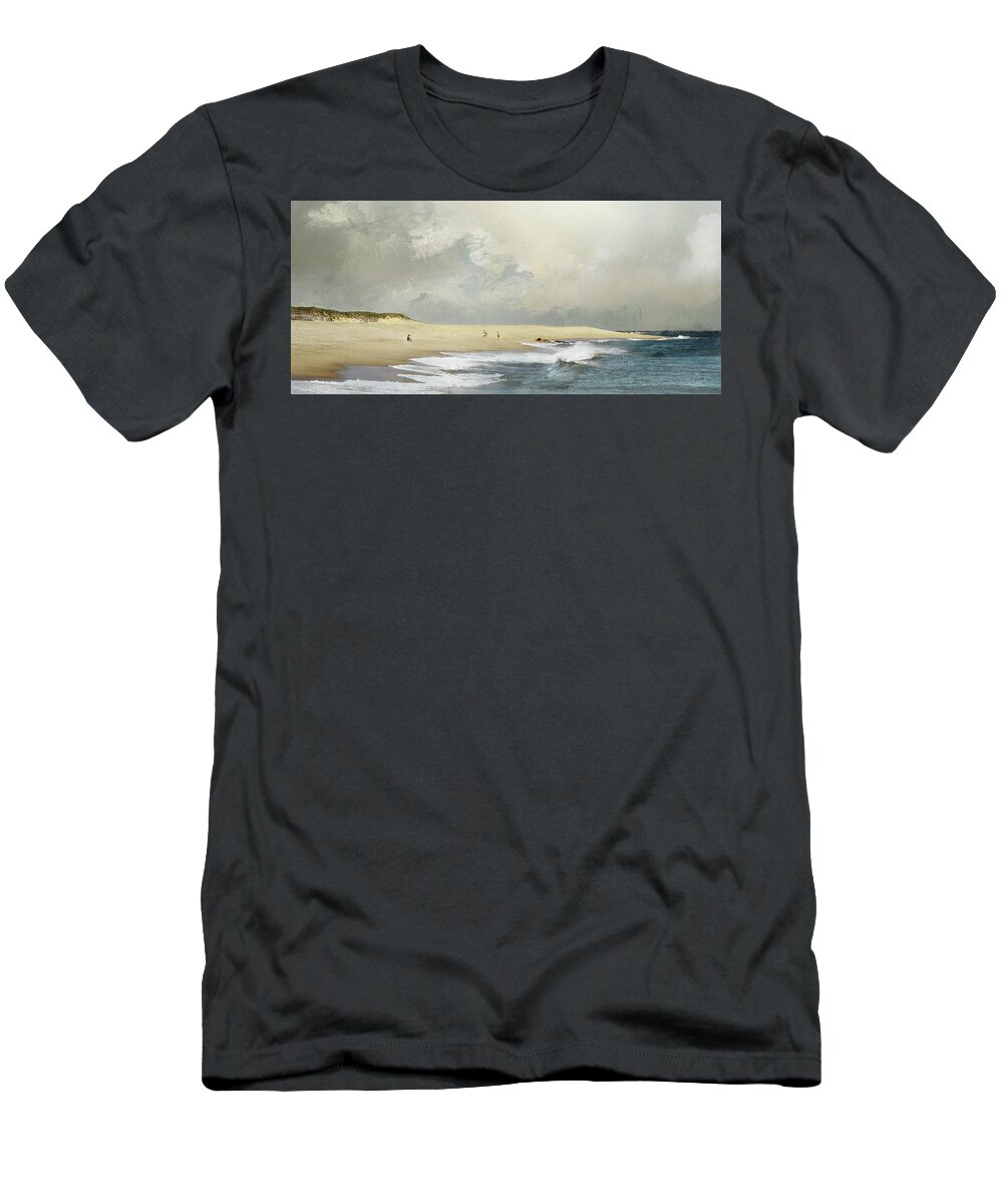 Ocean T-Shirt featuring the photograph Plum Island Sky by Karen Lynch