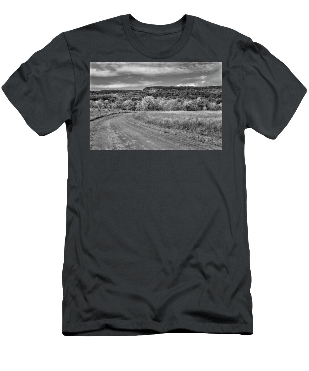 Shawangunk T-Shirt featuring the photograph Shawangunk Mountain Hudson Valley NY by Susan Candelario