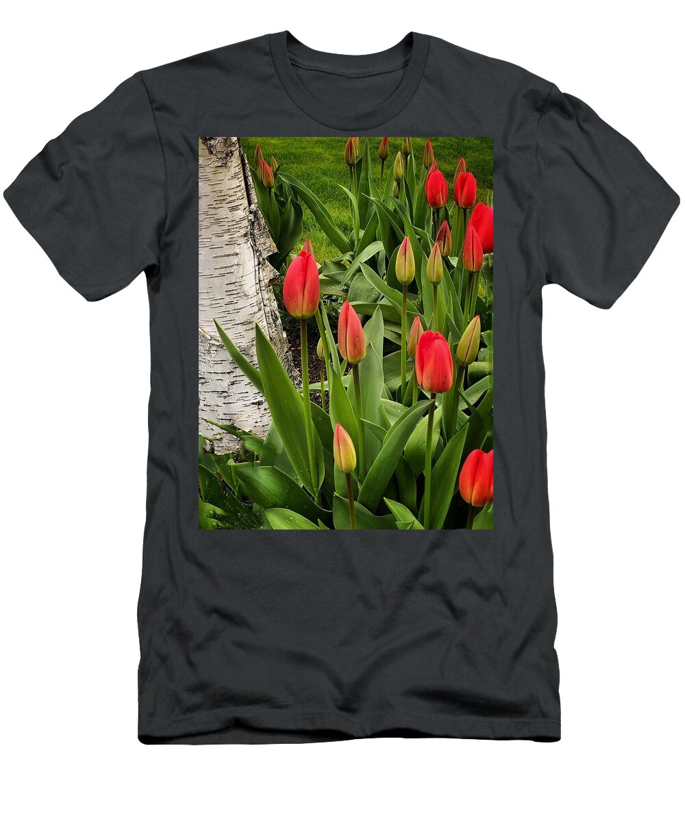Tulips T-Shirt featuring the photograph Spring Tulips #1 by Jerry Abbott