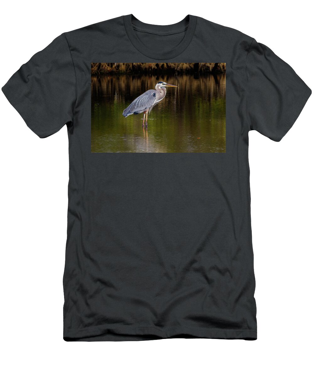 Bird T-Shirt featuring the photograph Standing Watch #2 by Les Greenwood