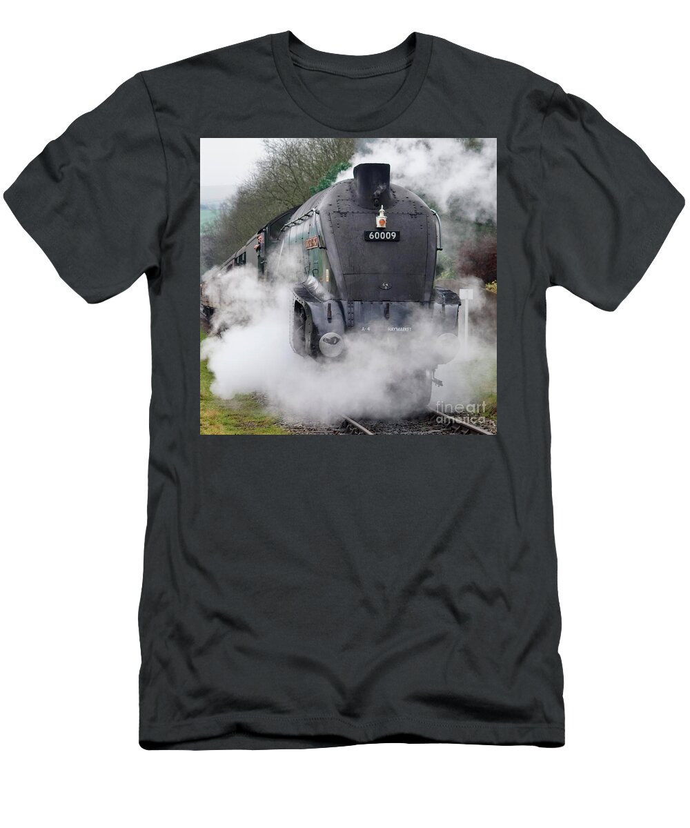 Steam T-Shirt featuring the photograph Steam locomotive 60009 Union Of South Africa #1 by David Birchall
