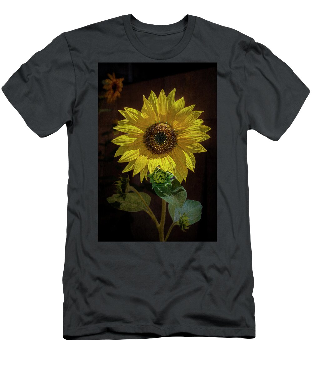 © 2013 Lou Novick T-Shirt featuring the photograph Sunflower #1 by Lou Novick