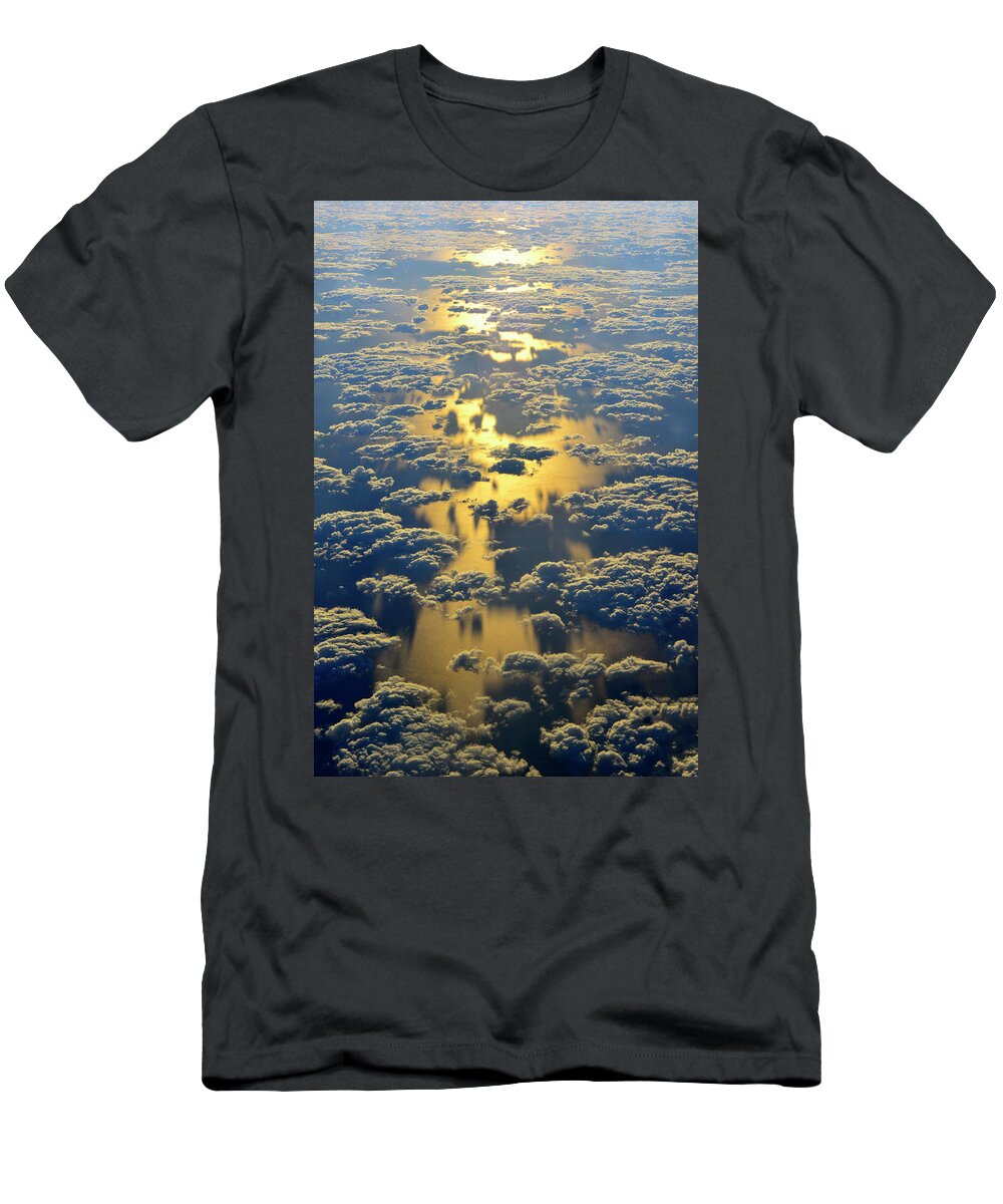 Cloud T-Shirt featuring the photograph Sunset over the Gulf of Mexico #1 by Chris Smith
