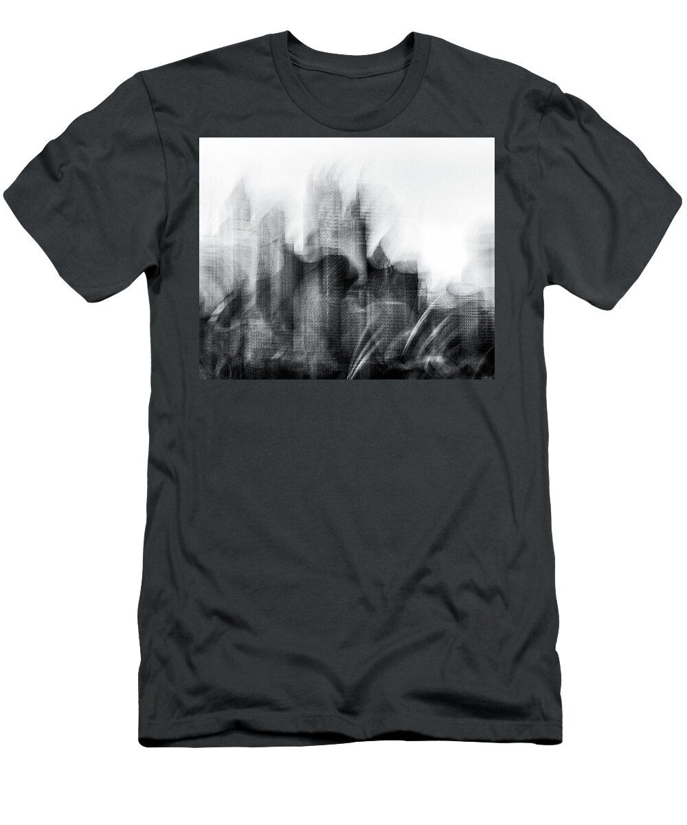 Monochrome T-Shirt featuring the photograph The Arrival by Grant Galbraith