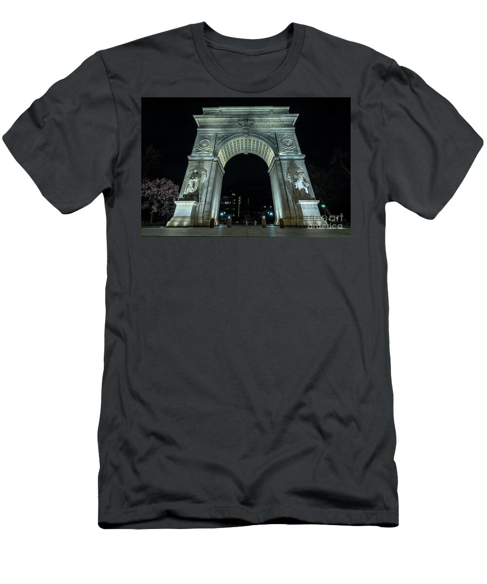 1892 T-Shirt featuring the photograph Washington Square Arch The North Face by Stef Ko