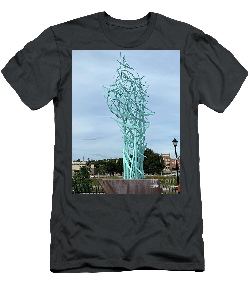 Walter Paul Bebirian: Volord Kingdom Art Collection Grand Gallery T-Shirt featuring the digital art 10-22-2071c by Walter Paul Bebirian