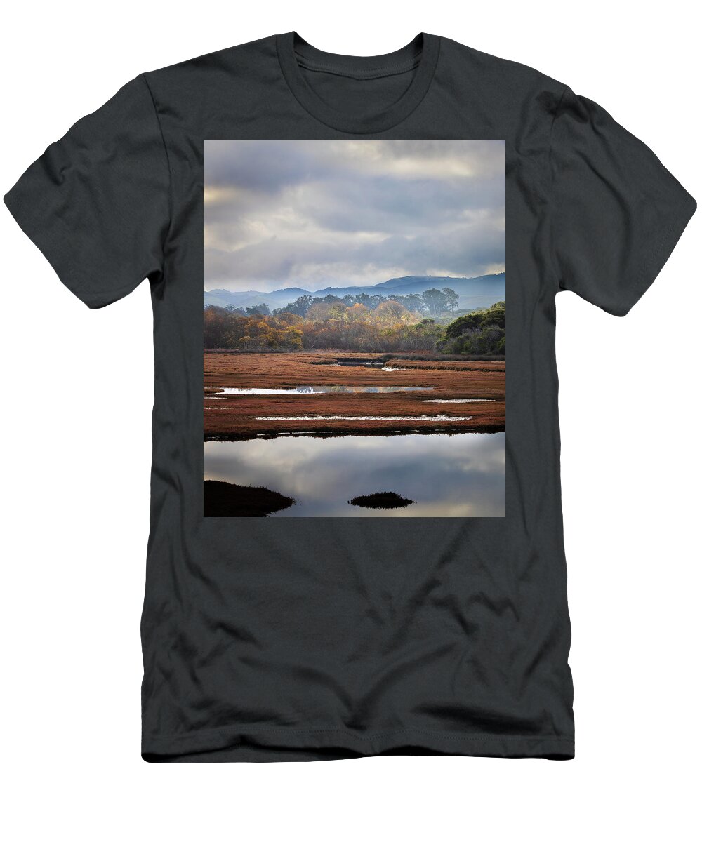  T-Shirt featuring the photograph Morro Bay Estuary #10 by Lars Mikkelsen