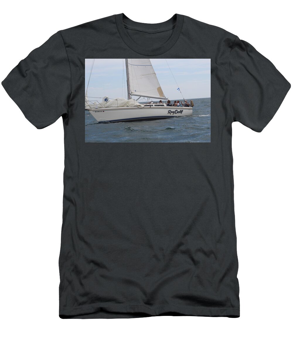  T-Shirt featuring the photograph The race #110 by Jean Wolfrum