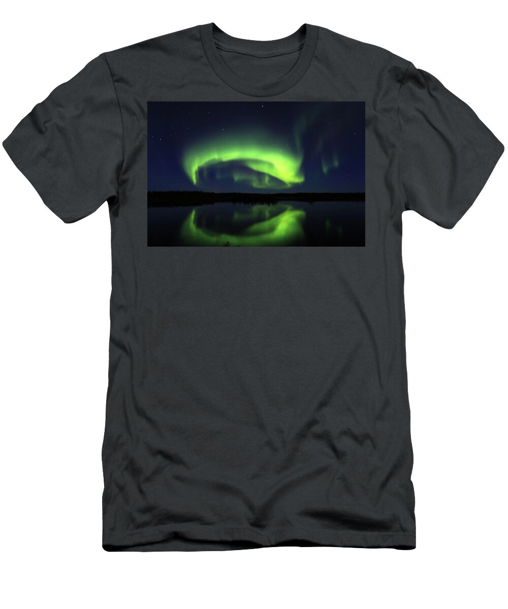 Northern Lights T-Shirt featuring the photograph Northern Lights #17 by Shixing Wen