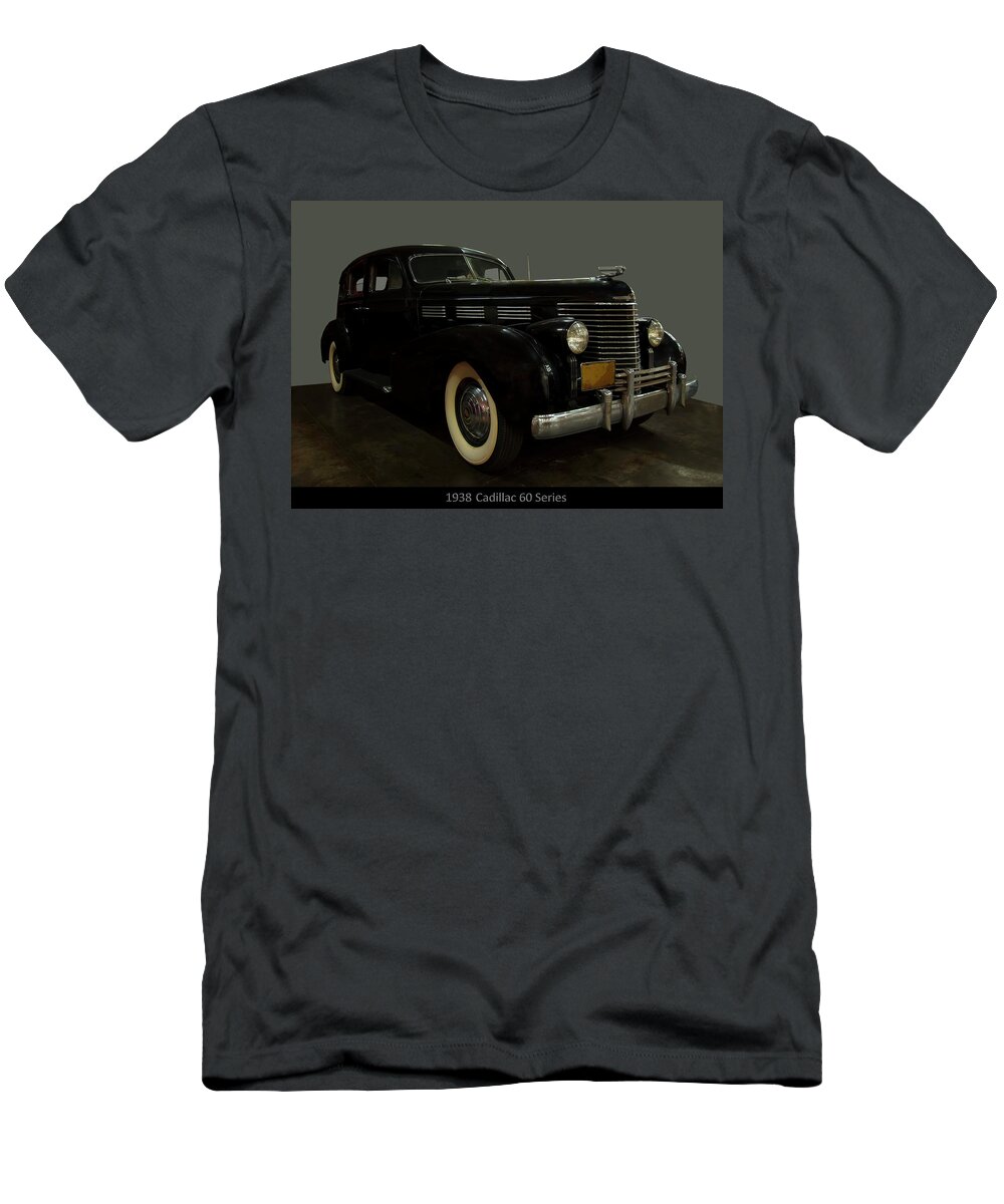 1938 Cadillac 60 Series T-Shirt featuring the photograph 1938 Cadillac 60 series by Flees Photos
