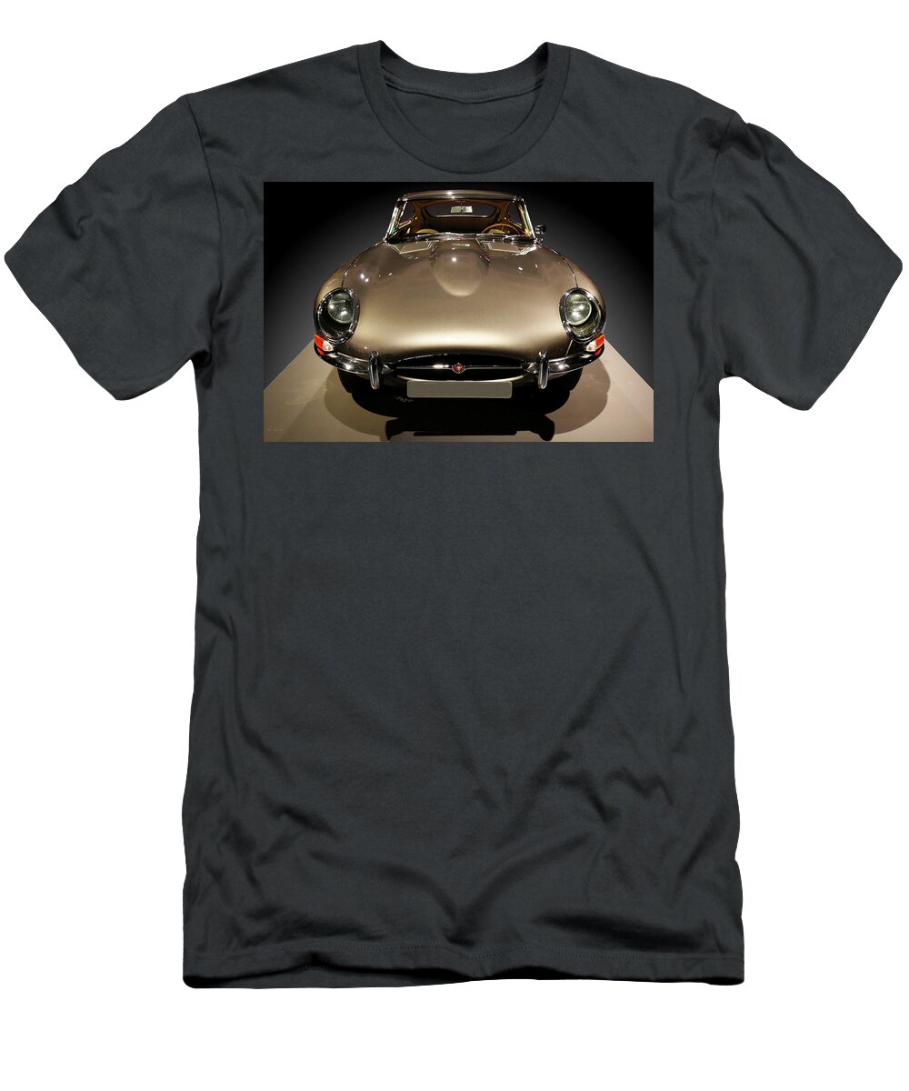 Jaguar T-Shirt featuring the photograph 1961 Jaguar E-Type Coupe by Peter Kraaibeek