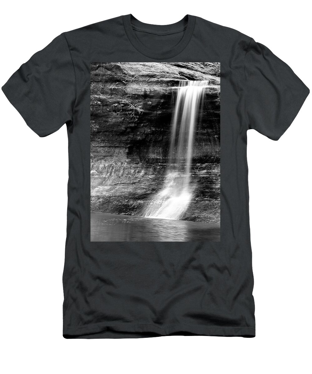 Waterfall T-Shirt featuring the photograph Cascade Falls #2 by Larry Bohlin