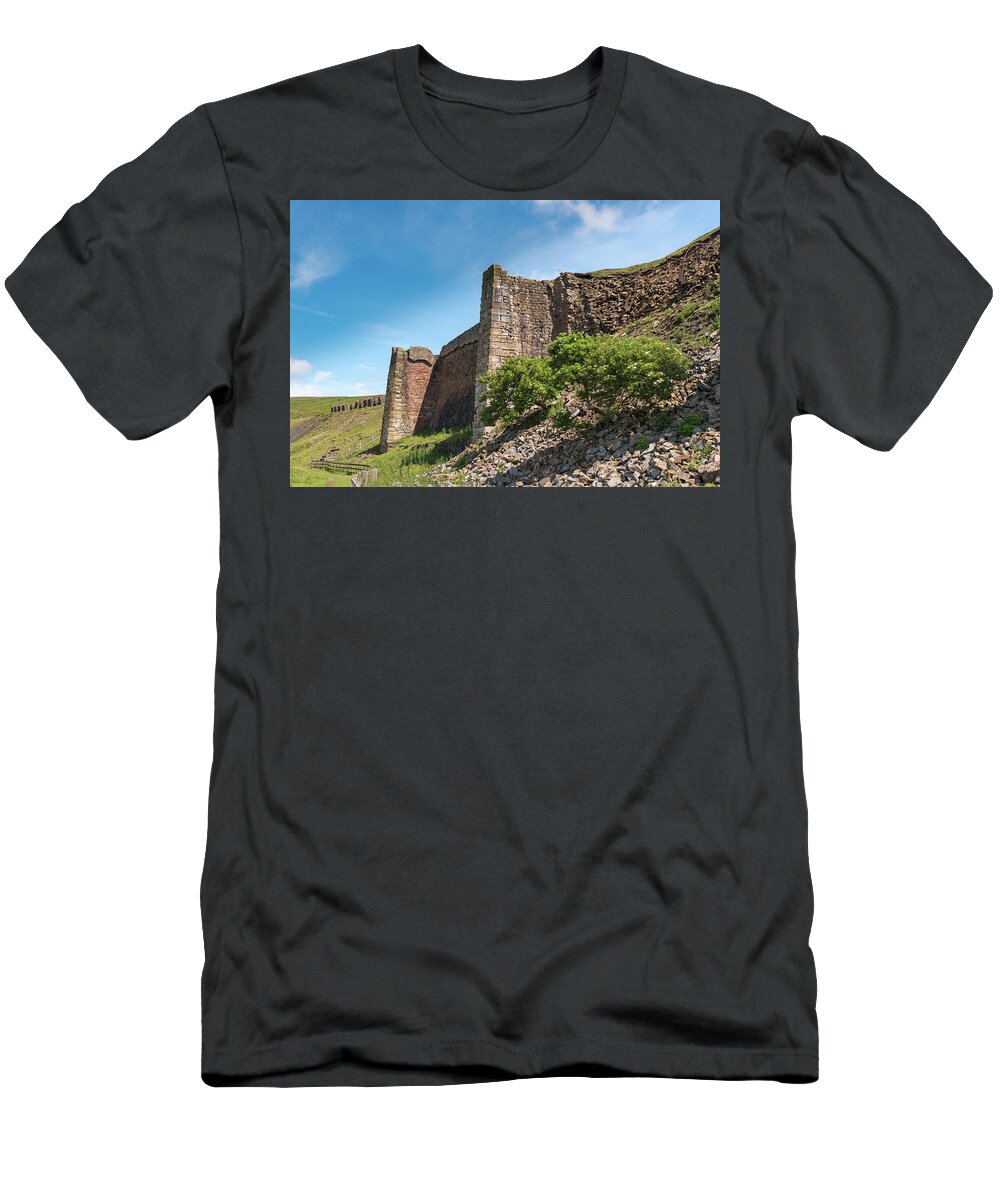 North Yorks Moors T-Shirt featuring the photograph Iron ore kilns in Rosedale #2 by Gary Eason