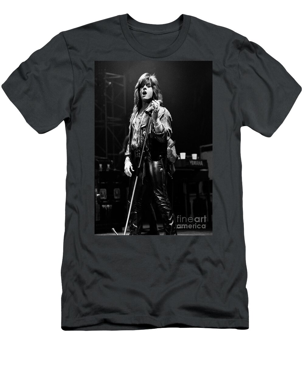 Lead Singer T-Shirt featuring the photograph Joe Lynn Turner - Deep Purple #2 by Concert Photos
