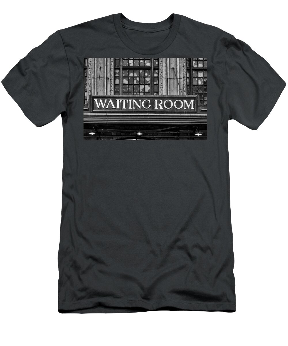 Lackawanna Waiting Room T-Shirt featuring the photograph Lackawanna RR Waiting Room #2 by Susan Candelario